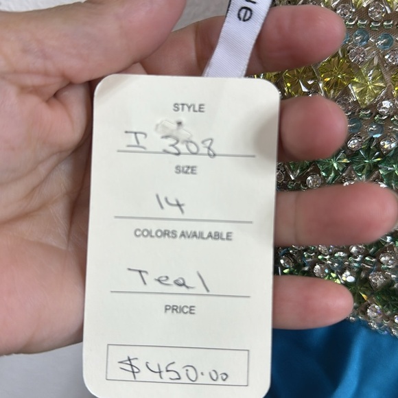 (P4) NWT Intrigue by Blush Prom Dress, Size 14 - Picture 8 of 14